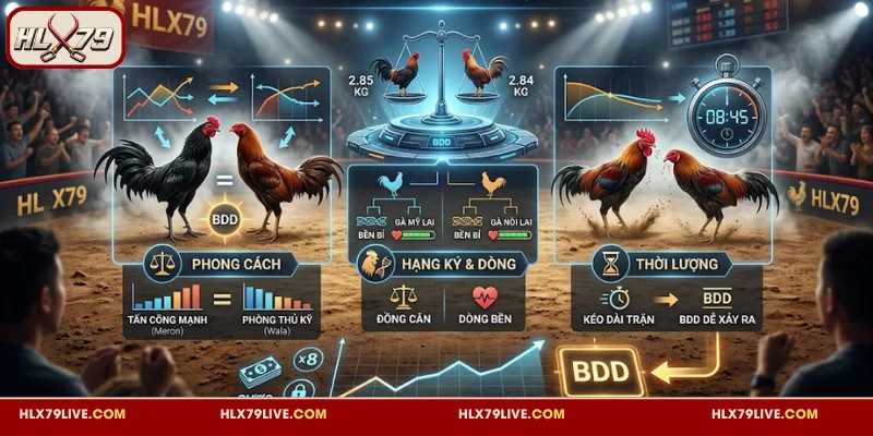 Cách quan sát trận đấu để săn kèo BDD HLX79 đá gà hiệu quả