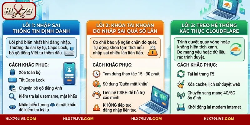 Tổng hợp lỗi đăng nhập HLX79 và cách khắc phục nhanh